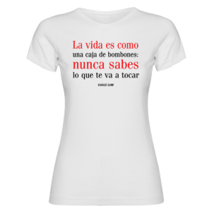 camiseta entalladas bombones blanco.webp