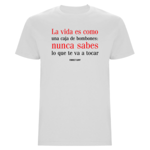 camiseta unisex bombones blanco.webp
